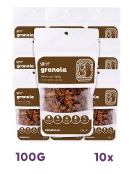 10 Paket Kakao Yer Fıstığı Glutensiz İlave Şekersiz Vegan Granola 100gr