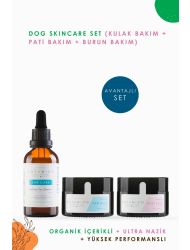 Botanivo Köpekler İçin Organik İçerikli Dog Skincare Set (Kulak Bakım + Pati Bakım + Burun Bakım