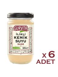 Gurvita İlikli Kemik Suyu Sade 320 Ml 6' lı