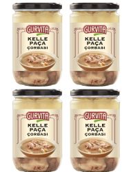 Gurvita Kelle Paça Çorbası 660 Ml 4'lü