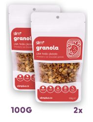 2 Paket Çikolata Çilek Fındık Glutensiz İlave Şekersiz Vegan Granola 100gr