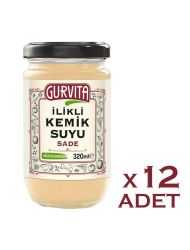 Gurvita İlikli Kemik Suyu Sade 320 Ml 12' li