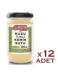 Gurvita Jöle Kıvamında Kuzu İlikli Kemik Suyu 320 Ml 12' li