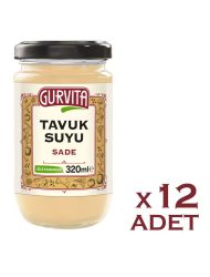 Gurvita Tavuk  Suyu Sade 320 Ml 12'li