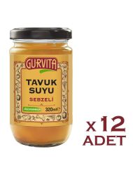 Gurvita Tavuk  Suyu Sebzeli 320 Ml 12'li