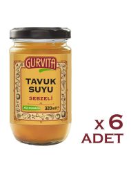 Gurvita Tavuk  Suyu Sebzeli 320 Ml 6'lı