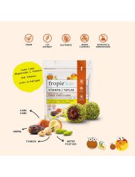 Vegan Vitaminli Kids Meyve Topları - Antep Fıstığı Kaplı & Fındık Ezmeli 80 gr