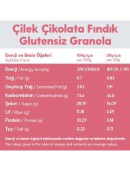 5 Paket Çikolata Çilek Fındık Glutensiz İlave Şekersiz Vegan Granola 100gr