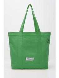 %100 RECYCLED DAILY TOTE BAG GREEN