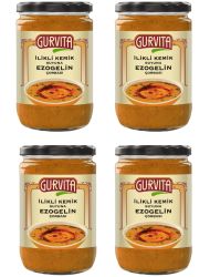 Gurvita İlikli Kemik Suyuna Ezogelin Çorbası 660 Ml 4'lü