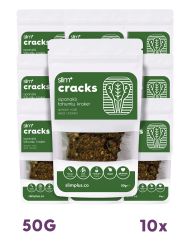 10 Paket Ispanaklı Glutensiz Vegan Tohum Kraker Cracks 50gr