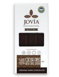  Jovia Organik %100 Bitter Çikolata-kakao Parçacıklı 75 gr