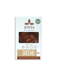 JOVİA ÇİKOLATA Organik Bademli Sütlü Çikolata 85 Gr