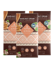 jovia premium quality chocolate Organik Sütlü Çikolata-fındık Kremalı 3'lü Avantaj Paket