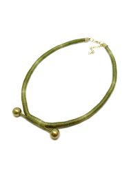 NATURE OF THE THINGS BRASSBALL CHOKER  ZEYTİN YEŞİLİ