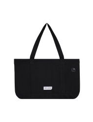 %100 RECYCLED BIG TOTE BAG BLACK