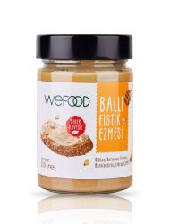 Wefood Şekersiz Ham Ballı Fıstık Ezmesi 300 gr (Fıstık Parçacıklı)